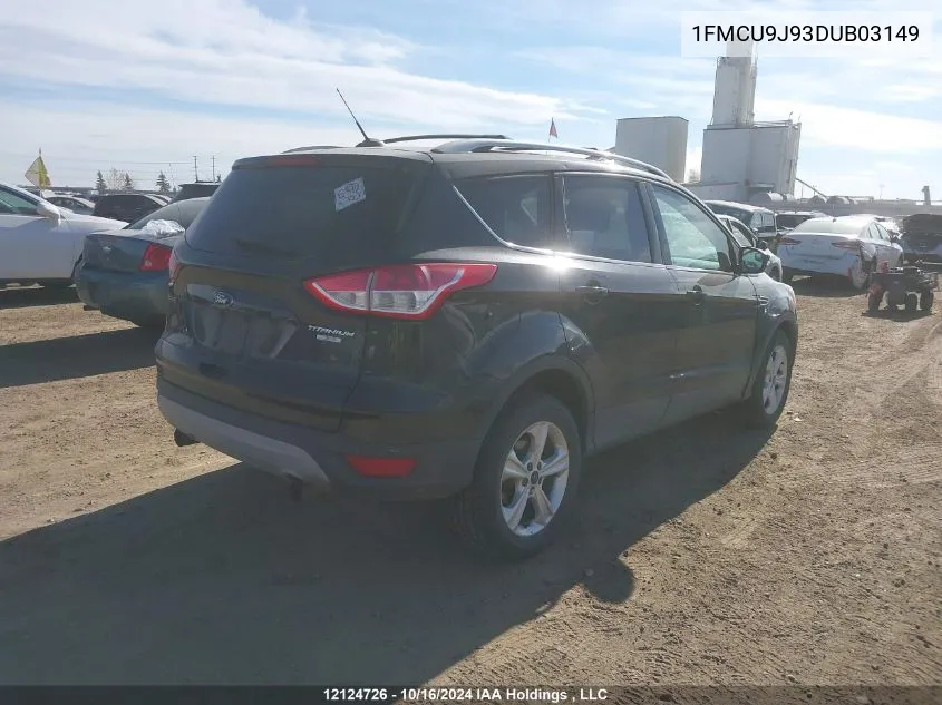 2013 Ford Escape Titanium VIN: 1FMCU9J93DUB03149 Lot: 12124726