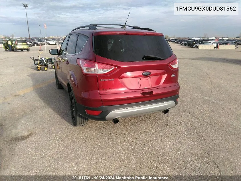 2013 Ford Escape Se VIN: 1FMCU9GX0DUD81562 Lot: 20181761