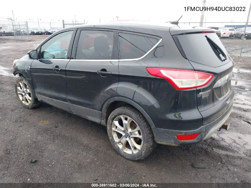 2013 Ford Escape Sel VIN: 1FMCU9H94DUC83022 Lot: 38911602