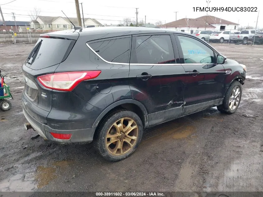 2013 Ford Escape Sel VIN: 1FMCU9H94DUC83022 Lot: 38911602