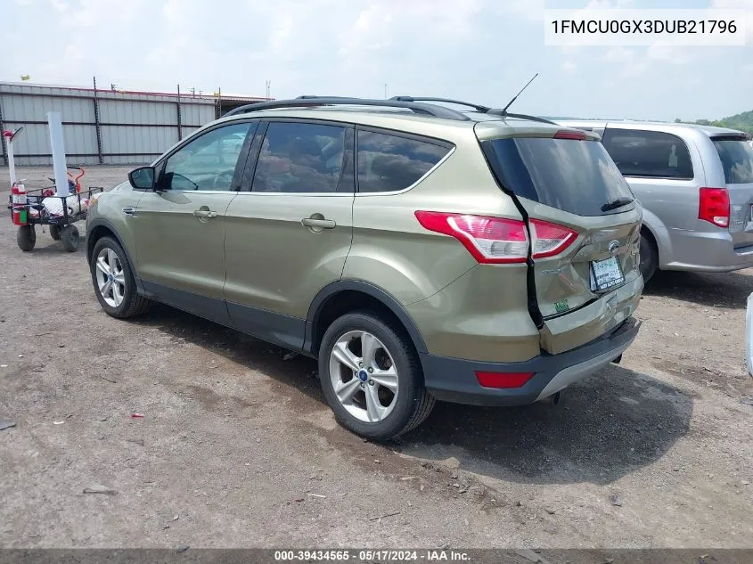 2013 Ford Escape Se VIN: 1FMCU0GX3DUB21796 Lot: 40390177