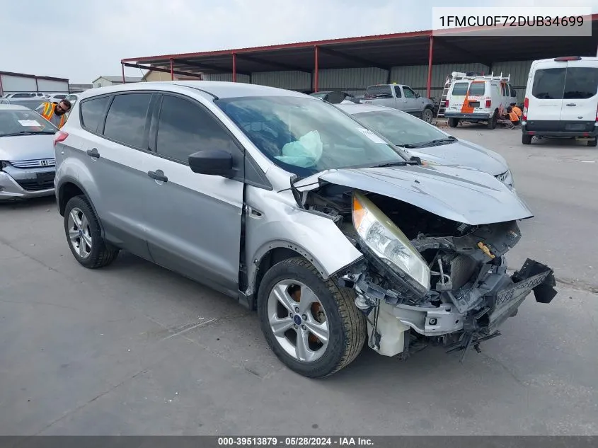 2013 Ford Escape S VIN: 1FMCU0F72DUB34699 Lot: 39513879