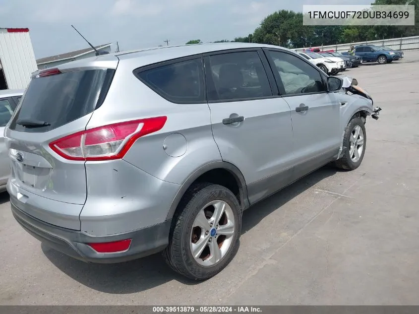 2013 Ford Escape S VIN: 1FMCU0F72DUB34699 Lot: 39513879