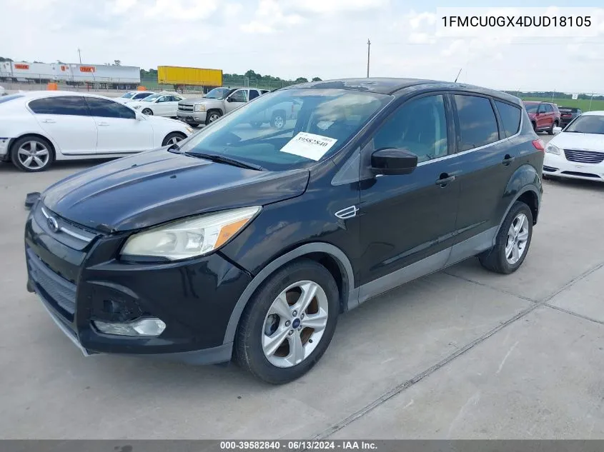 1FMCU0GX4DUD18105 2013 Ford Escape Se