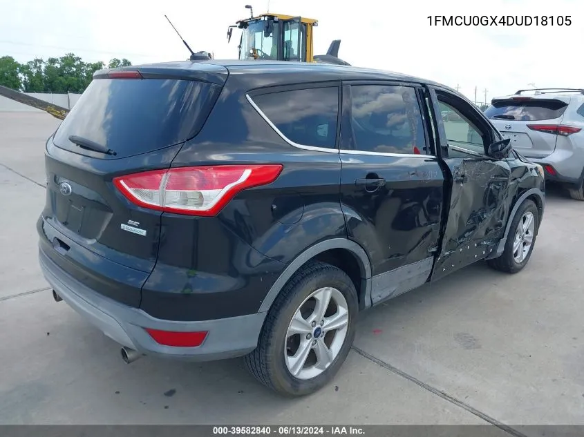 1FMCU0GX4DUD18105 2013 Ford Escape Se