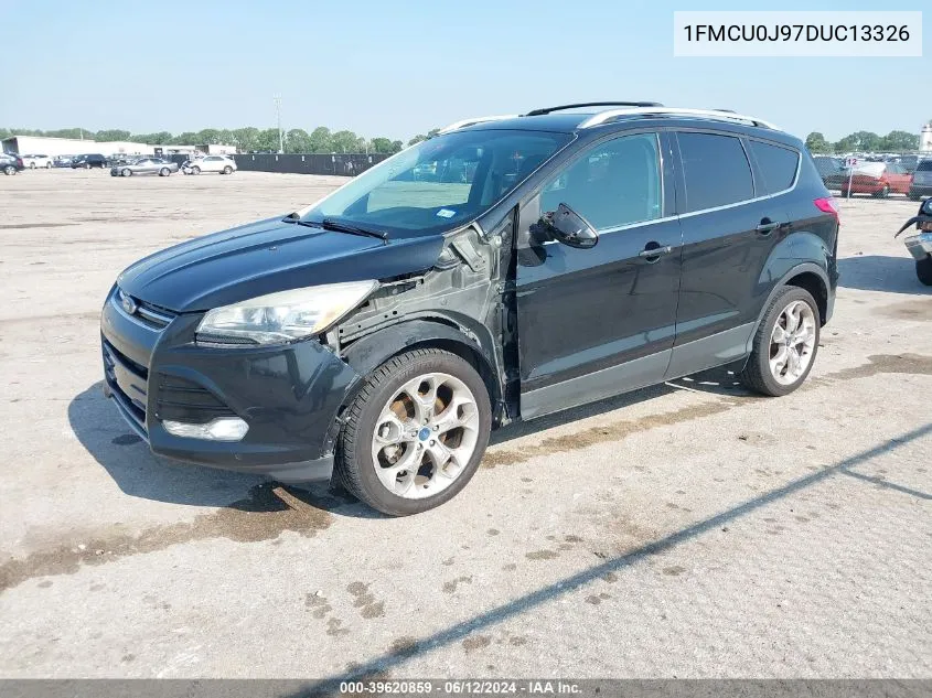 2013 Ford Escape Titanium VIN: 1FMCU0J97DUC13326 Lot: 39620859