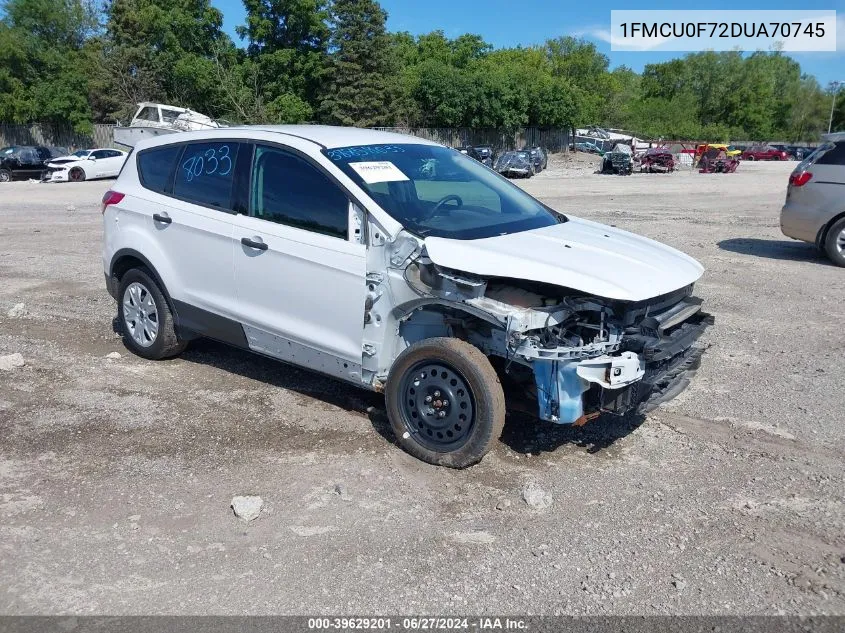 2013 Ford Escape S VIN: 1FMCU0F72DUA70745 Lot: 39629201