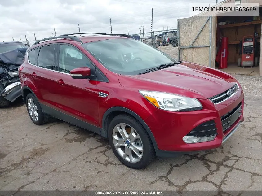 1FMCU0H98DUB63669 2013 Ford Escape Sel