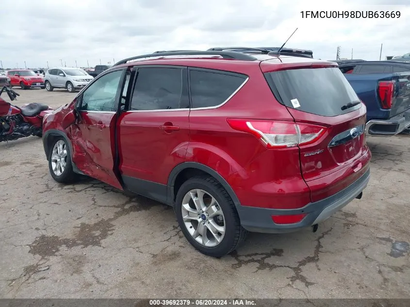 1FMCU0H98DUB63669 2013 Ford Escape Sel