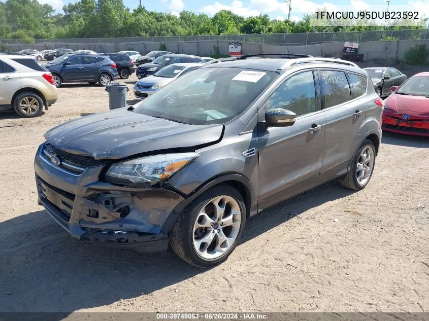 2013 Ford Escape Titanium VIN: 1FMCU0J95DUB23592 Lot: 39749053