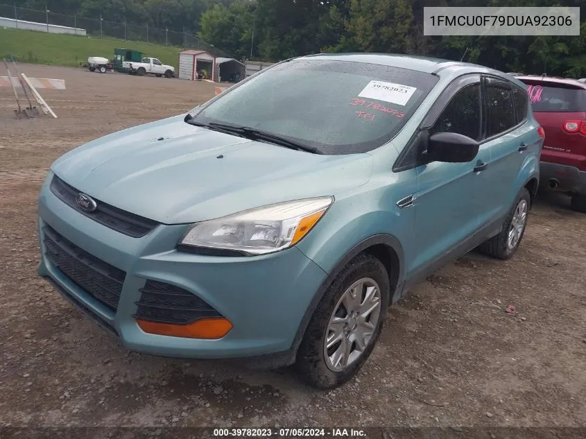 2013 Ford Escape S VIN: 1FMCU0F79DUA92306 Lot: 39782023