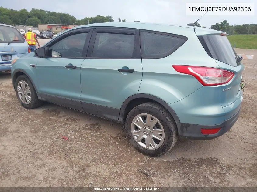 1FMCU0F79DUA92306 2013 Ford Escape S