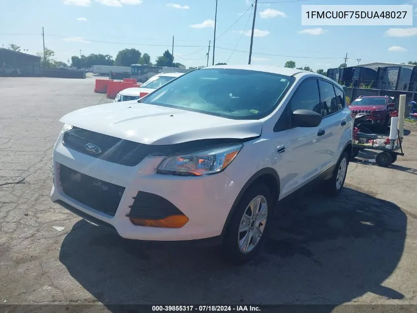 2013 Ford Escape S VIN: 1FMCU0F75DUA48027 Lot: 39855317