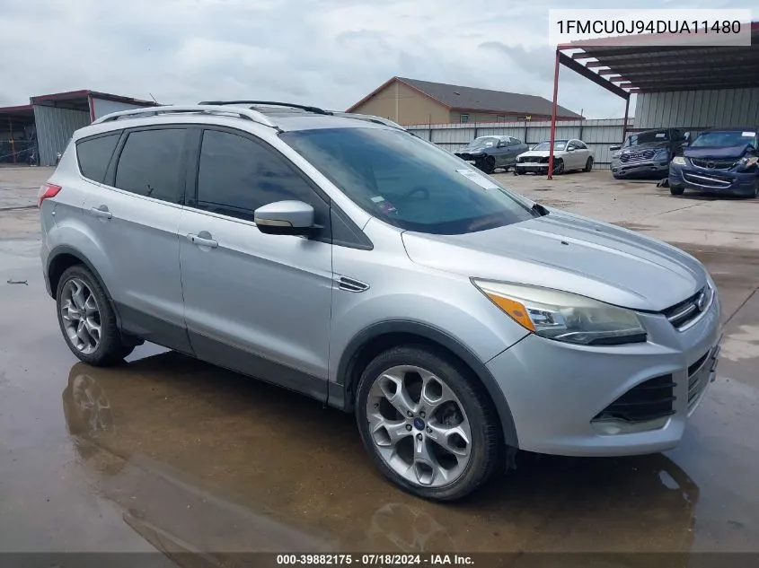 2013 Ford Escape Titanium VIN: 1FMCU0J94DUA11480 Lot: 39882175