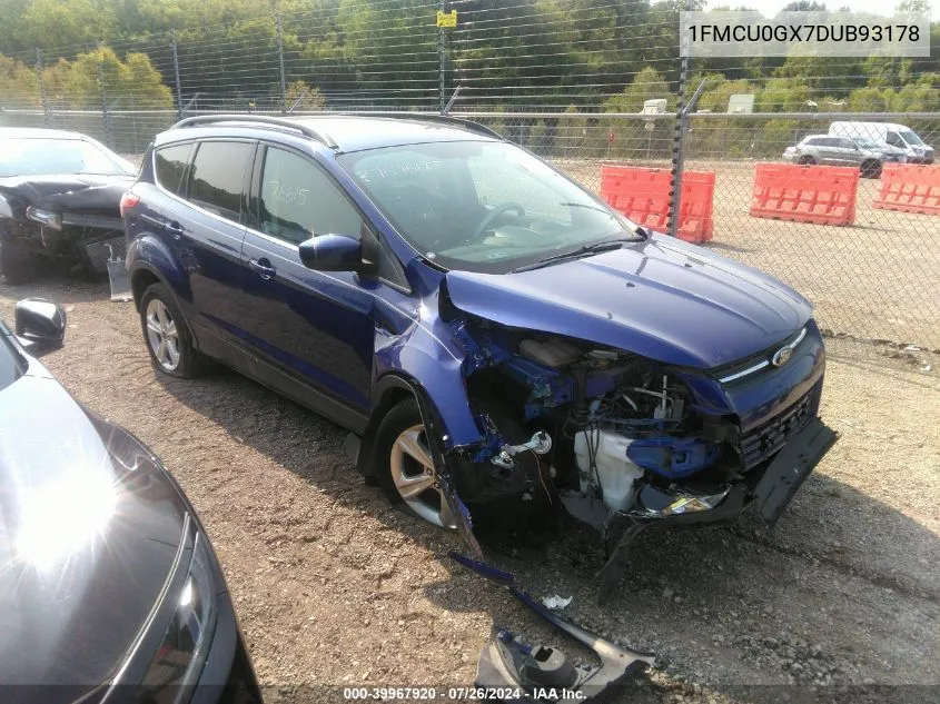 2013 Ford Escape Se VIN: 1FMCU0GX7DUB93178 Lot: 39967920