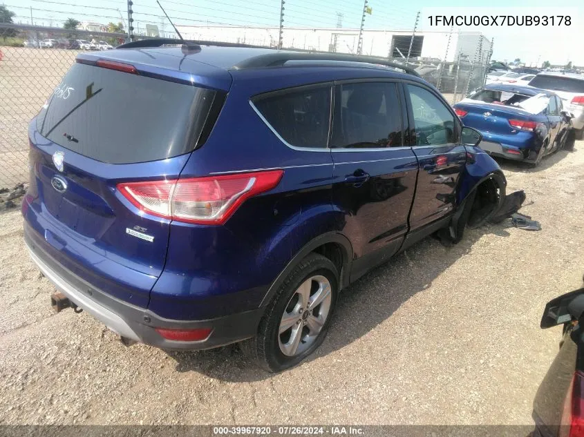 2013 Ford Escape Se VIN: 1FMCU0GX7DUB93178 Lot: 39967920