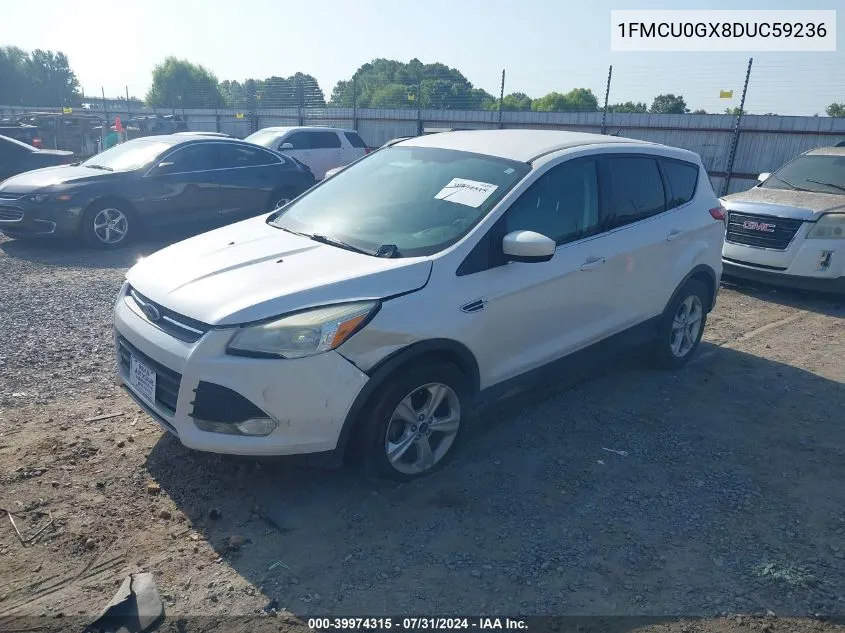 2013 Ford Escape Se VIN: 1FMCU0GX8DUC59236 Lot: 39974315