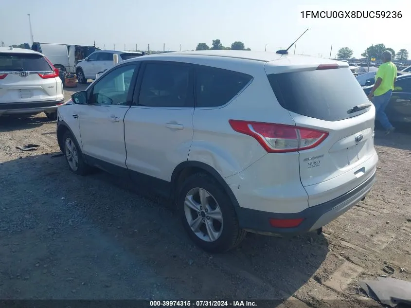 2013 Ford Escape Se VIN: 1FMCU0GX8DUC59236 Lot: 39974315