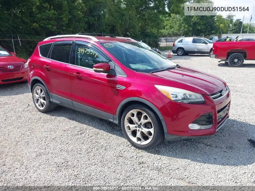 2013 Ford Escape Titanium VIN: 1FMCU0J90DUD51564 Lot: 39975517