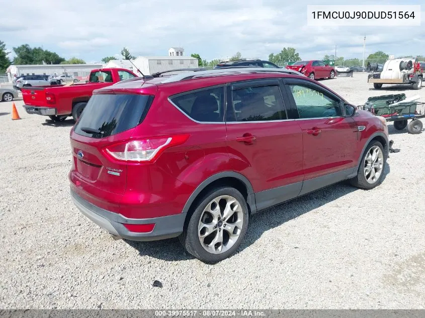 2013 Ford Escape Titanium VIN: 1FMCU0J90DUD51564 Lot: 39975517