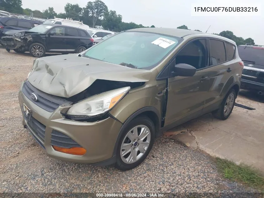 2013 Ford Escape S VIN: 1FMCU0F76DUB33216 Lot: 39989418