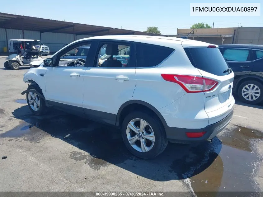 2013 Ford Escape Se VIN: 1FMCU0GXXDUA60897 Lot: 39990265