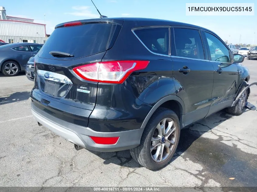 2013 Ford Escape Sel VIN: 1FMCU0HX9DUC55145 Lot: 40016711