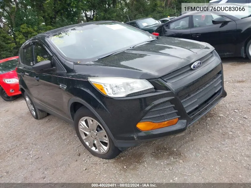 1FMCU0F76DUC83066 2013 Ford Escape S