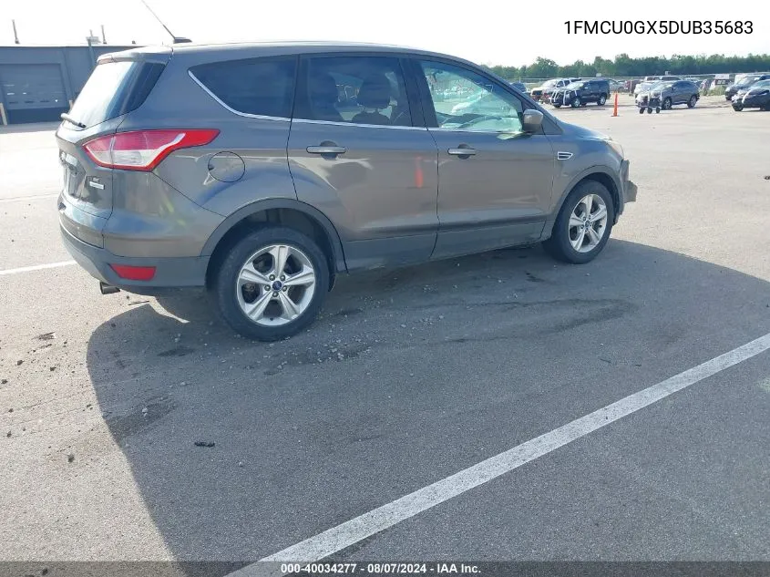 2013 Ford Escape Se VIN: 1FMCU0GX5DUB35683 Lot: 40034277