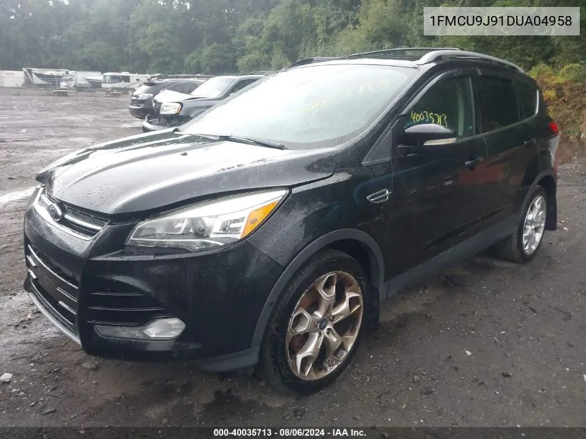 2013 Ford Escape Titanium VIN: 1FMCU9J91DUA04958 Lot: 40035713