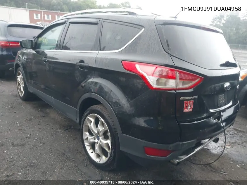 2013 Ford Escape Titanium VIN: 1FMCU9J91DUA04958 Lot: 40035713