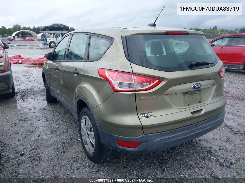 2013 Ford Escape S VIN: 1FMCU0F70DUA83719 Lot: 40037927