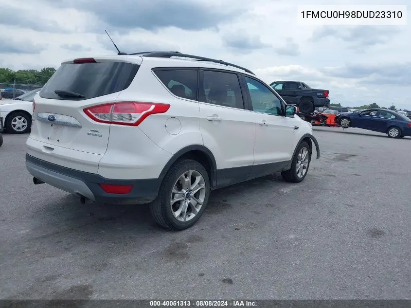 2013 Ford Escape Sel VIN: 1FMCU0H98DUD23310 Lot: 40051313