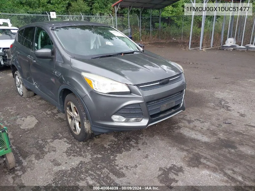 1FMCU0GX1DUC51477 2013 Ford Escape Se