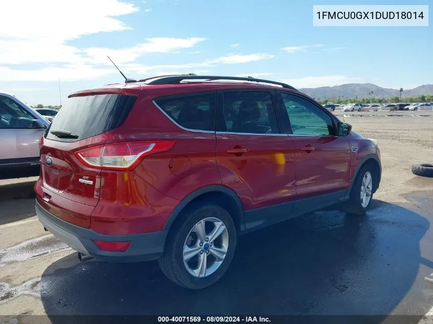 2013 Ford Escape Se VIN: 1FMCU0GX1DUD18014 Lot: 40071569