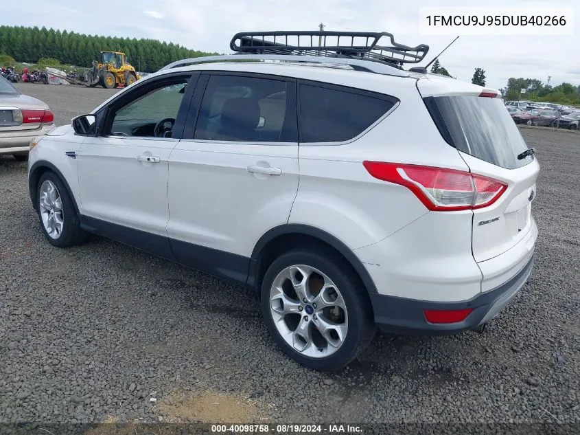 2013 Ford Escape Titanium VIN: 1FMCU9J95DUB40266 Lot: 40098758