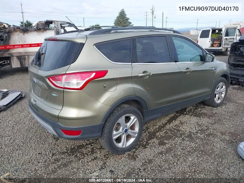 2013 Ford Escape Se VIN: 1FMCU9G97DUD40170 Lot: 40120661