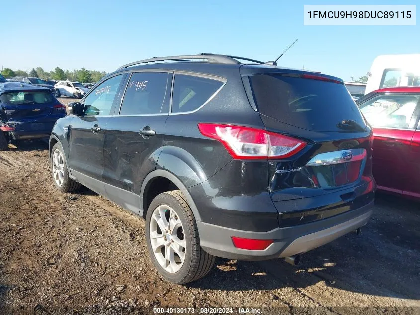 2013 Ford Escape Sel VIN: 1FMCU9H98DUC89115 Lot: 40130173