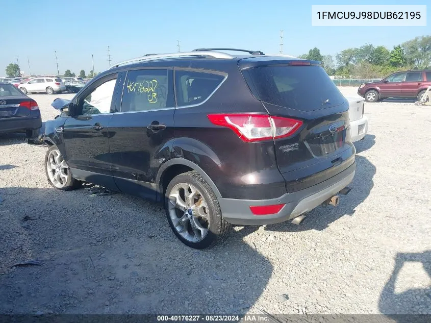 2013 Ford Escape Titanium VIN: 1FMCU9J98DUB62195 Lot: 40176227