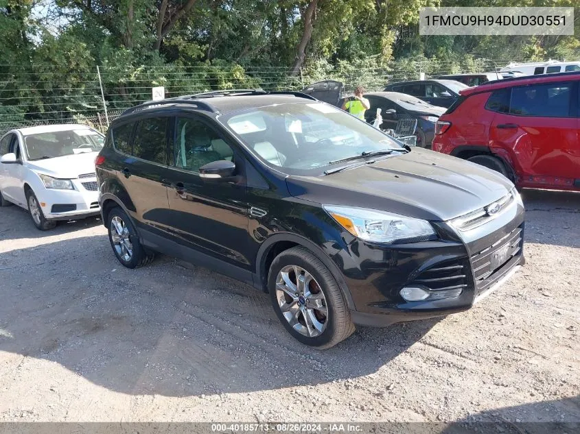 2013 Ford Escape Sel VIN: 1FMCU9H94DUD30551 Lot: 40185713