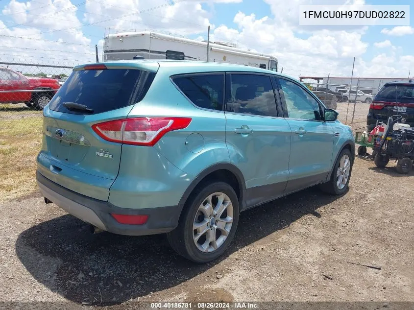 2013 Ford Escape Sel VIN: 1FMCU0H97DUD02822 Lot: 40186781