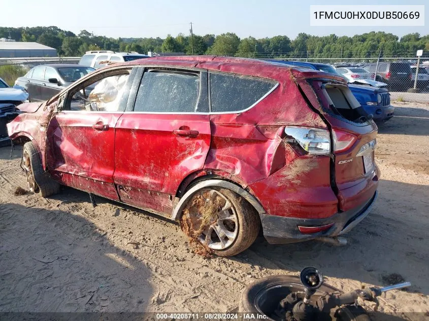 2013 Ford Escape Sel VIN: 1FMCU0HX0DUB50669 Lot: 40208711