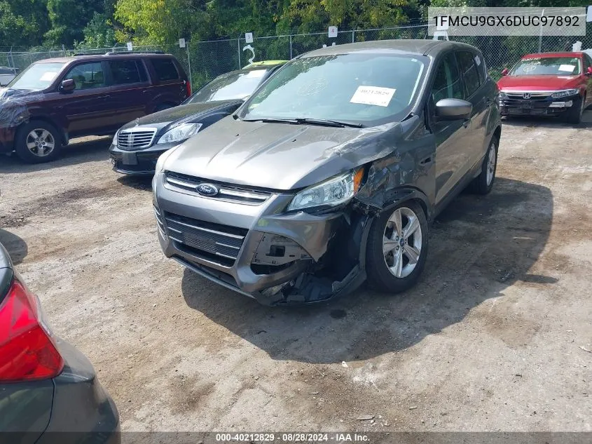 2013 Ford Escape Se VIN: 1FMCU9GX6DUC97892 Lot: 40212829