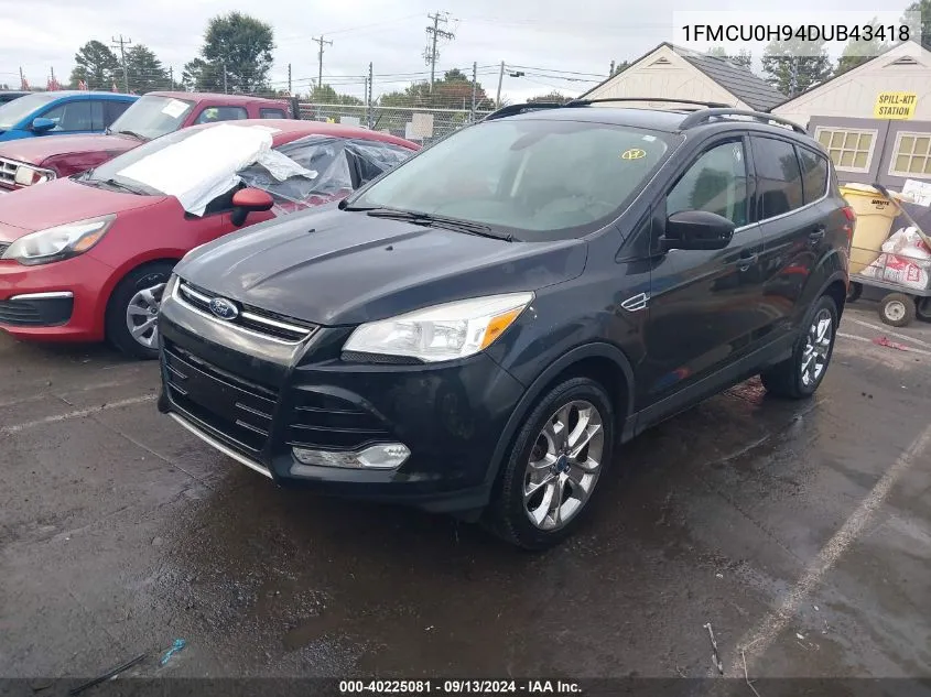 2013 Ford Escape Sel VIN: 1FMCU0H94DUB43418 Lot: 40225081