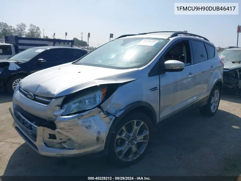 2013 Ford Escape Sel VIN: 1FMCU9H90DUB46417 Lot: 40229212