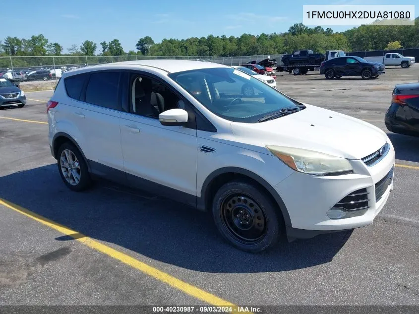 2013 Ford Escape Sel VIN: 1FMCU0HX2DUA81080 Lot: 40230987