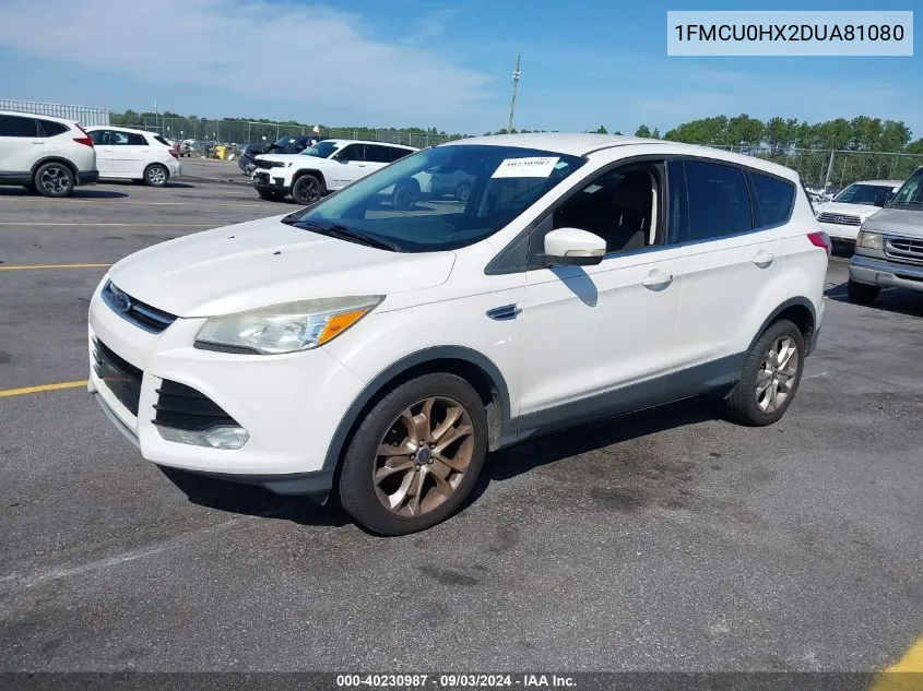 2013 Ford Escape Sel VIN: 1FMCU0HX2DUA81080 Lot: 40230987