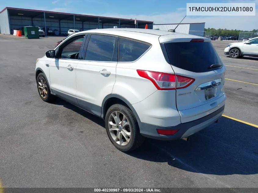 2013 Ford Escape Sel VIN: 1FMCU0HX2DUA81080 Lot: 40230987