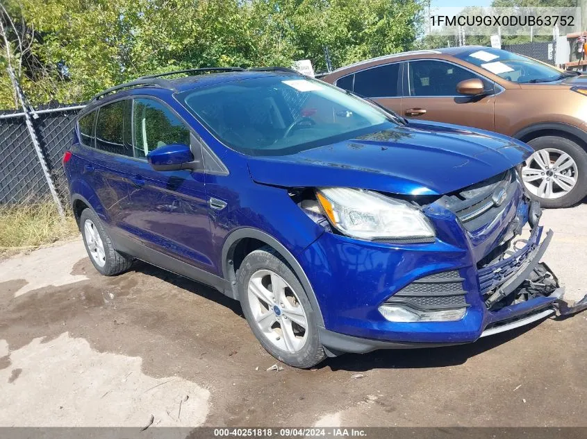 2013 Ford Escape Se VIN: 1FMCU9GX0DUB63752 Lot: 40251818