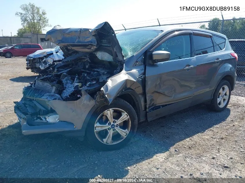 2013 Ford Escape Se VIN: 1FMCU9GX8DUB89158 Lot: 40260527